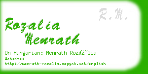 rozalia menrath business card